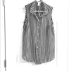 H&M Collared Tank Top Shirt